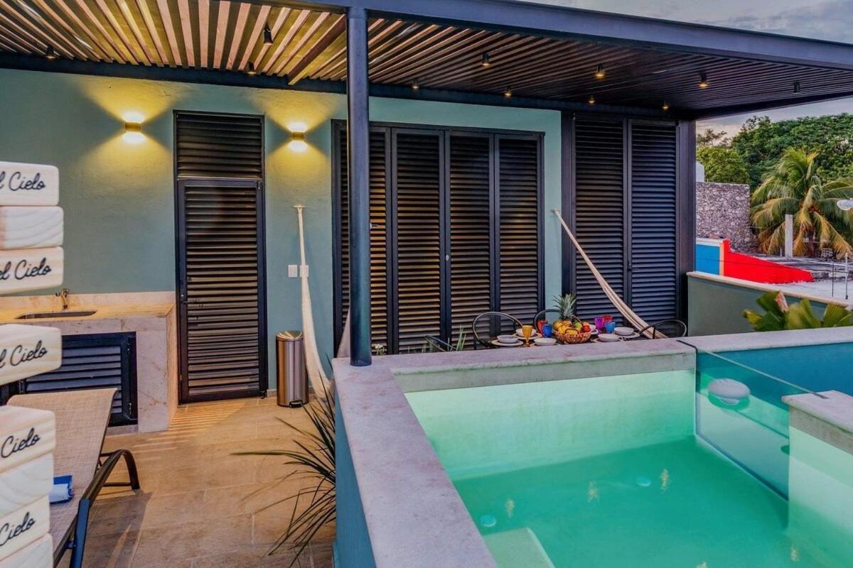 מרידה Rincon Del Cielo Rooftop With Glass Walled Pool מראה חיצוני תמונה
